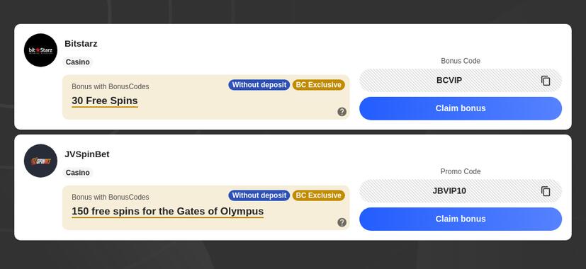 No Deposit Bonus Codes