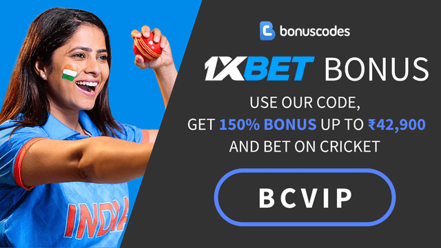 1xbet India cricket betting offer