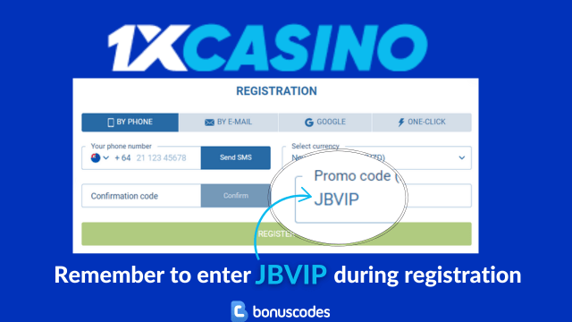 1xcasino promo code registration 
