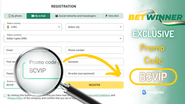 betwinner promo code india registration