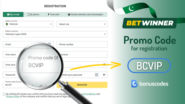 betwinner promo code pakistan registration